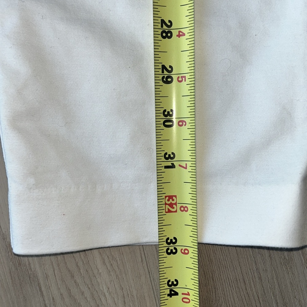 Chico’s Cotton Crop Ankle Pants 1.5/10 White Classic Summer Casual Beach - Picture 12 of 14